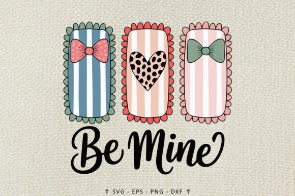 Be Mine Bow Valentine SVG: A Charming Design