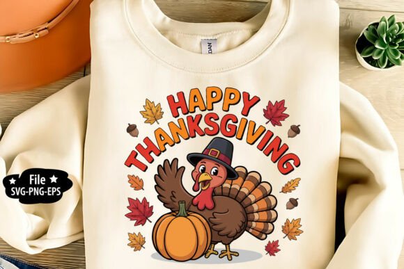 Charming Happy Thanksgiving SVG PNG for Embroidery