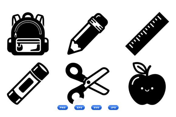 Cute School Icon Clipart Set: A Designer's Review