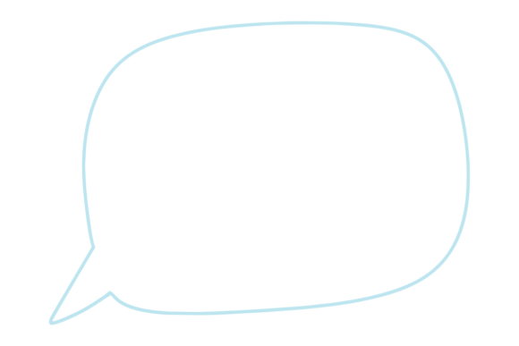 Hand-Drawn Conversation Bubble: A Fresh Embroidery Design