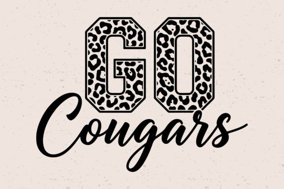 Leopard Print Cougars SVG: A Bold Embroidery Choice