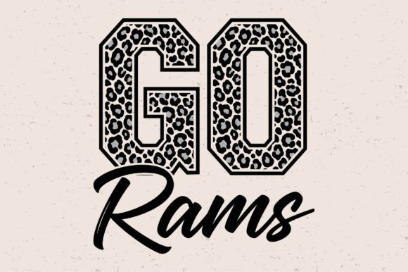Leopard Print Rams SVG: A Bold Addition to Your Embroidery Projects