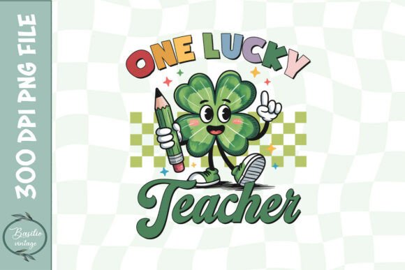 Lucky Teacher Sublimation Patrick PNG