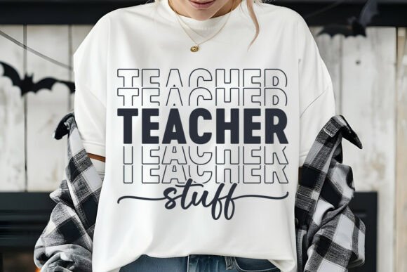 Retro Teacher Stuff Shirt SVG: A Closer Look