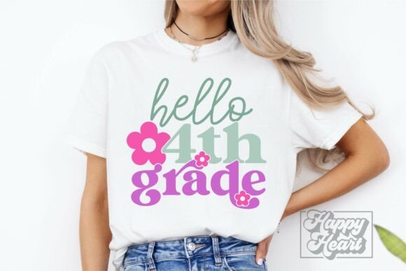 Review: Hello 4th Grade SVG PNG - Teacher Shirt