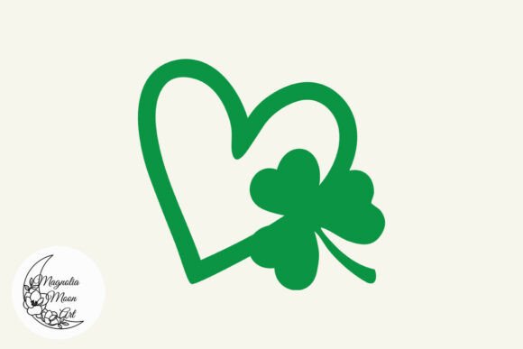 Shamrock with Heart SVG: A Charming Design for Embroidery