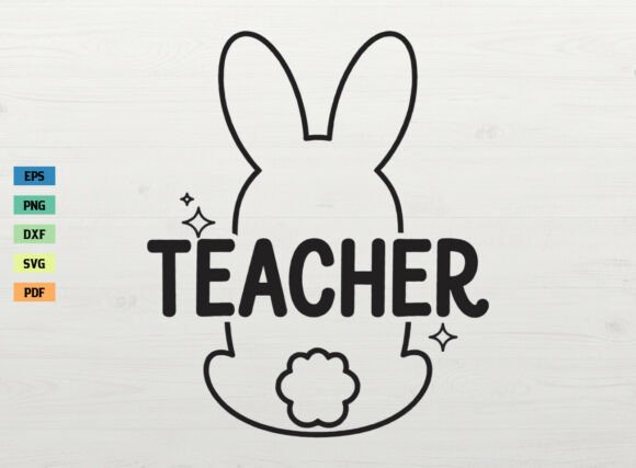 Teacher Easter Bunny SVG: A Charming Embroidery Choice