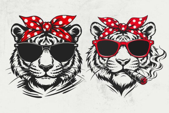 Tiger Mascot SVG for Embroidery and Cricut Projects